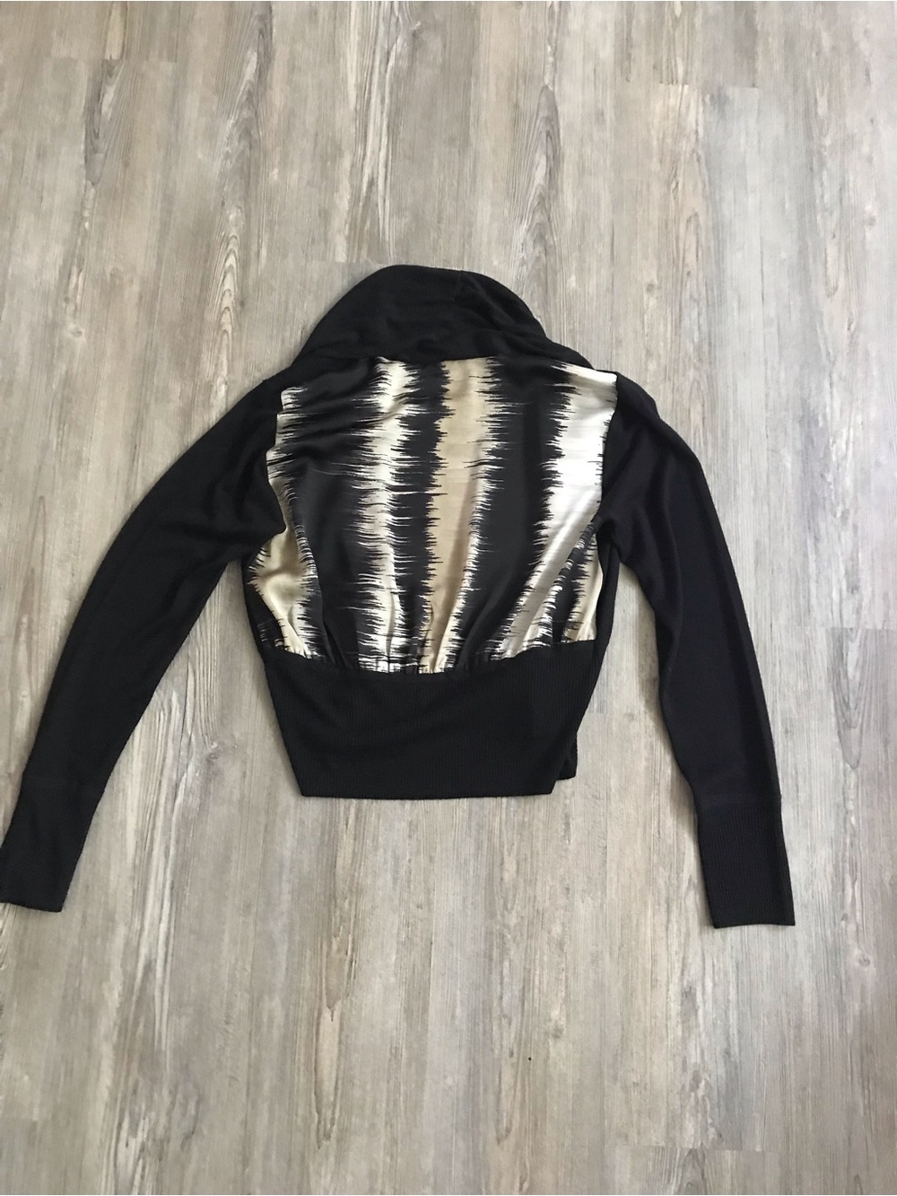 Kenneth Cole mix fabric cardigan